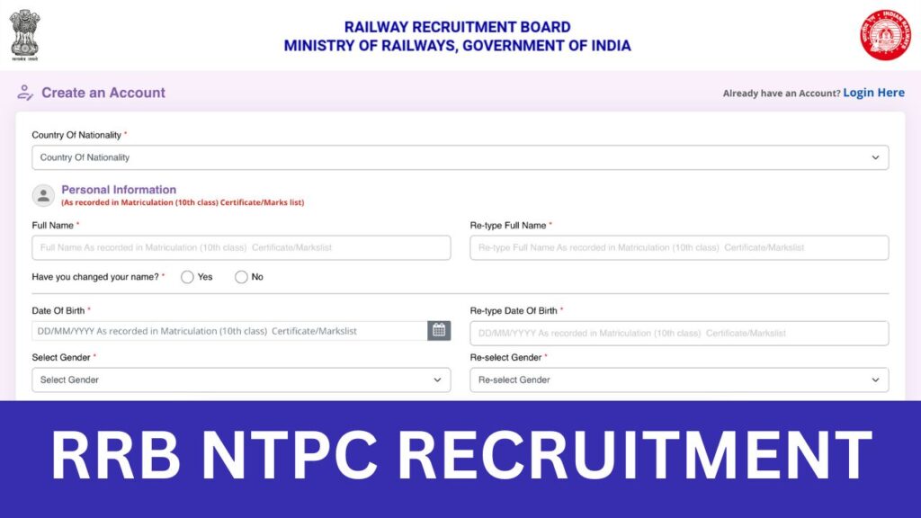 RRB NTPC RECRUITMENT