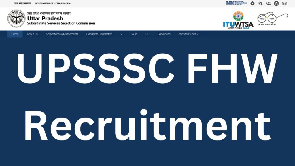 UPSSSC FHW Recruitment